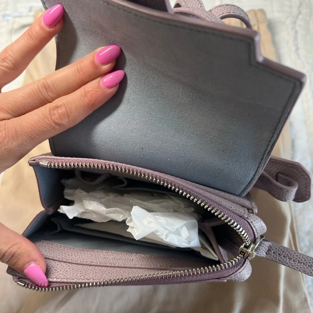 NWT Senreve Alunna Mini Backpack and Handbag in Lilac - Picture 5 of 6